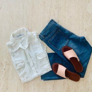 Lovers + Friends Button Up Tank